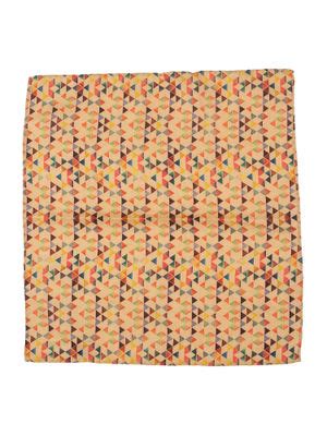 Buy The Tie Hub Multi-Color Mini Triangle Cotton Pocket Square Online