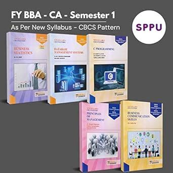 {Set Of 5 Books} FY BBACA (Computer Application) - Sem 1 - As per SPPU ...