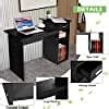 Buy Feterr Black Computer Desk - Office Desks & Workstations with 1 ...