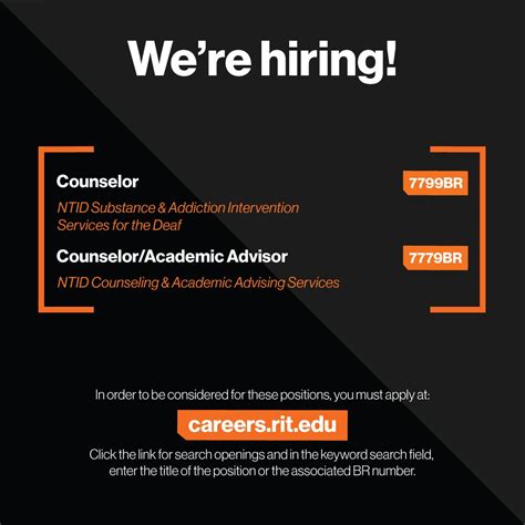 RIT National Technical Institute for the Deaf on LinkedIn: We're hiring ...