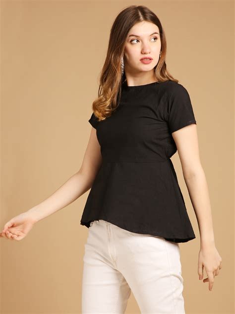 Black Schiffli Top – Pastel Threads