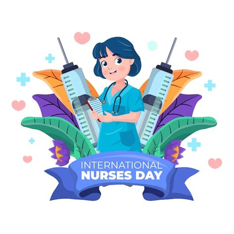 Flat international nurses day illustration | Free Vector