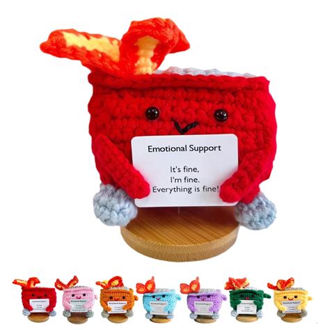 Crochet Stuffed Animal,Emotional Support Plushies,Handmade Gifts ...