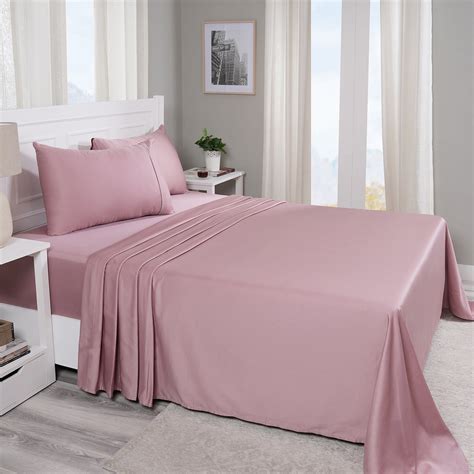 Viola 100%Cotton Solid Red Bed Sheet With Pillow Case