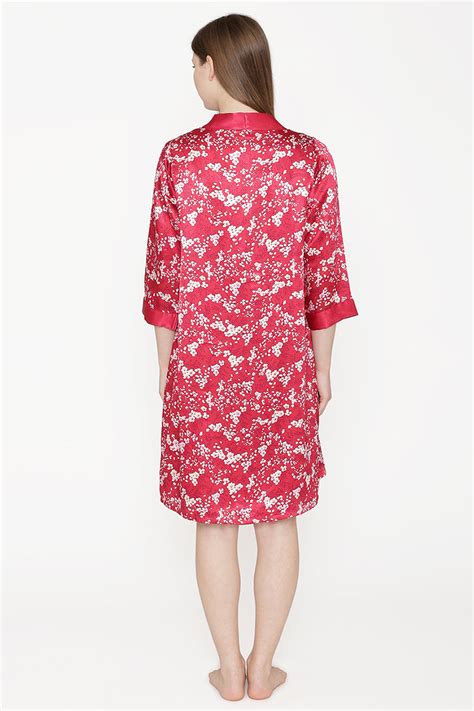 Buy Maroon Short Nighty & Robe Nightgown Set By Private Lives