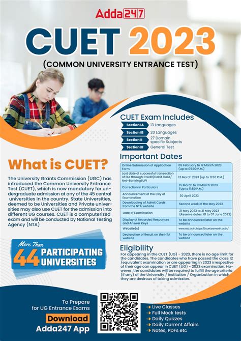 CUET Courses List 2023- Fees Structure, Eligibility