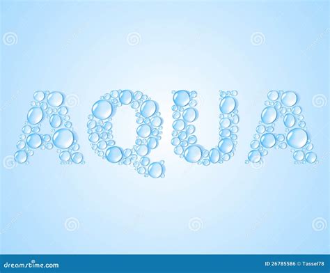 Aqua Color Words