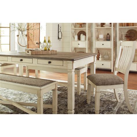 Signature Design by Ashley Bolanburg Relaxed Vintage Rectangular Dining ...