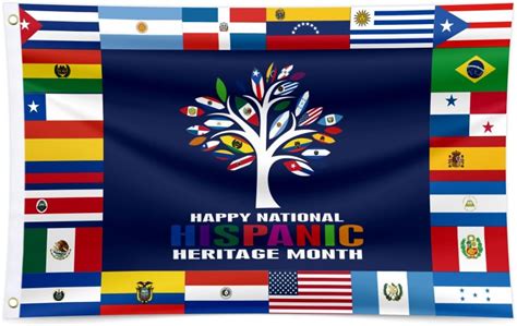 Amazon.com: Arosche Hispanic Heritage Month Decorations String Flags 22 ...