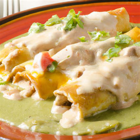 Carnitas Enchiladas Recipe (Chicken Enchiladas with Creamy Green Chile ...
