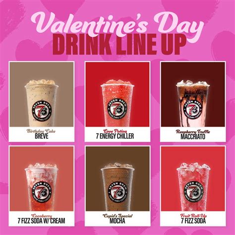 7 Brew Valentine’s Day 2025: Drinks, Deals & Hours