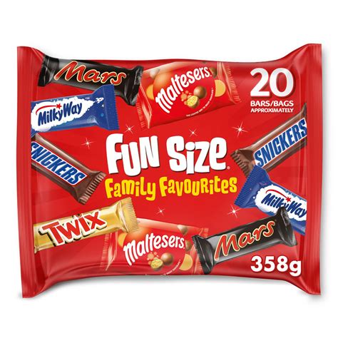 Mixed Bulk Chocolate Multipack 385g 20 Fun Size Chocolate Bars ...