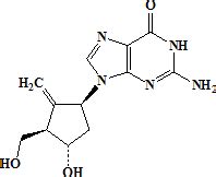 Molecular structure of entecavir