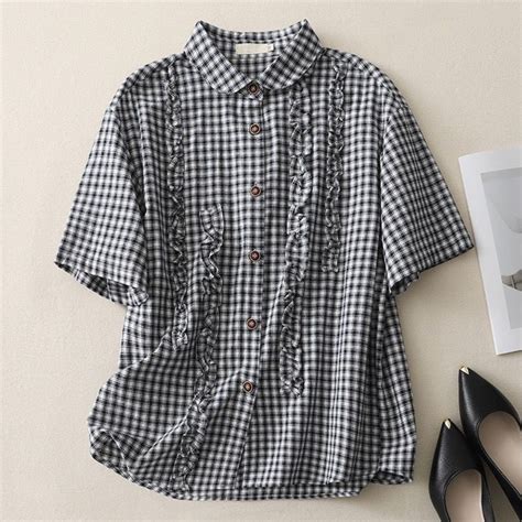 Pure Cotton Self Woven Ruffled Shirt – Clothinco.com