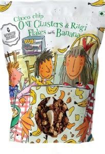 Monsoon Harvest Choco Chip Oat Clusters & Ragi Flakes with Banana, 1 Kg ...