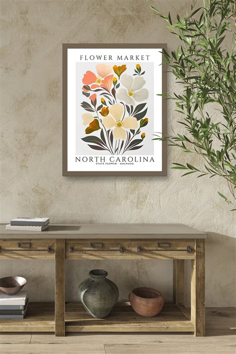 North Carolina State Flower Print North Carolina Flower - Etsy