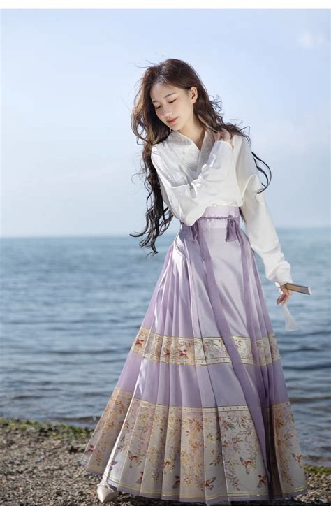 新中式国风改良小个子马面裙搭配汉服交领上衣日常通勤可穿半身裙-Taobao
