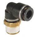 Smc DOT Fitting, Male Elbow, 3/8", 3/8" NPT KV2L11-36S | Zoro