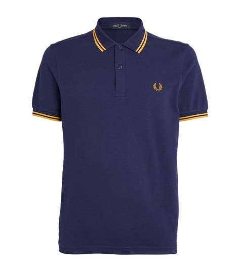 Mens Fred Perry navy Twin Tipped Polo Shirt | Harrods # {CountryCode}