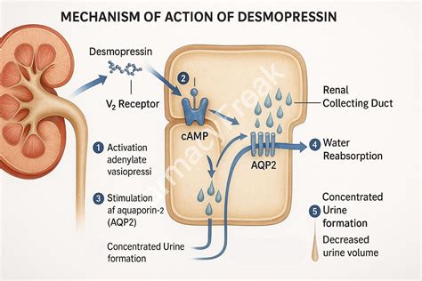 Mechanism of Action of Desmopressin