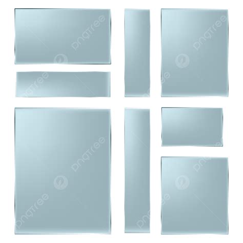 Transparent Glass Plates Vector Hd Images, Transparent Glass Plate Set ...