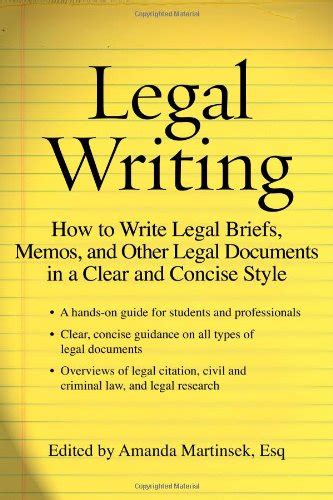 Buy Legal Writing: How to Write Legal Briefs, Memos, and Other Legal ...
