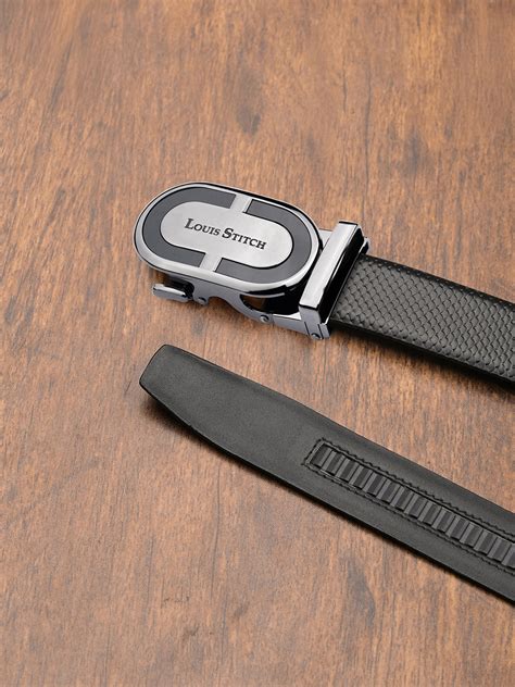 Handcrafted Italian Leather Auto Lock Formal Belt For Men