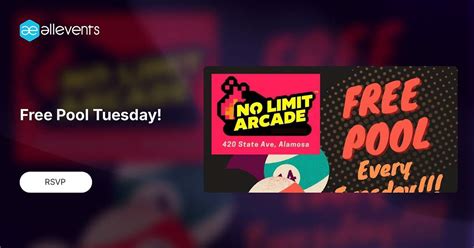 Free Pool Tuesday!, No-Limit Arcade, Alamosa, 30 September 2025 | AllEvents