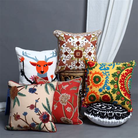 Explore Hand Embroidery Cushion Covers Collection | iTokri
