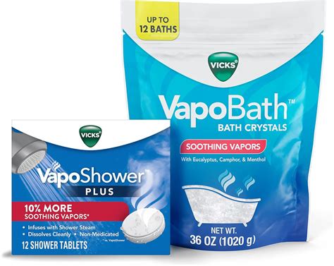 Amazon.com: Vicks VapoShower Plus, Shower Bomb Tablets, Soothing Non ...