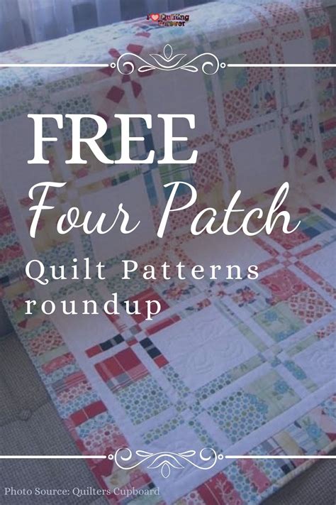 Image result for 4 Patch Quilt Patterns Free