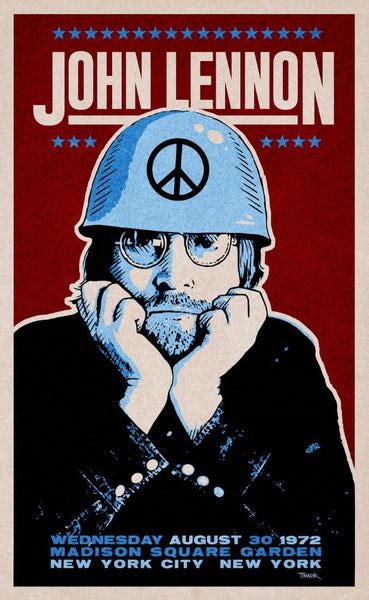 John Lennon 1972 Madison Square Garden - Concert Vintage Poster - Art ...