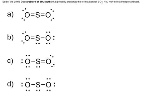 Image result for SO2 Lewis Structure