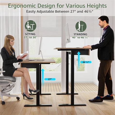 OurModernSpace 2-Drawer Height Adjustable 45 Electric Standing India | Ubuy