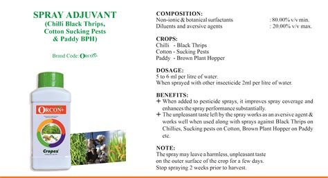 Specialty Adjuvants | Cropex - Best Organic Agri Product