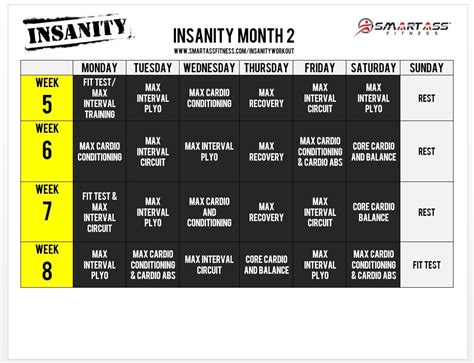 Insanity Workout Program 的图像结果
