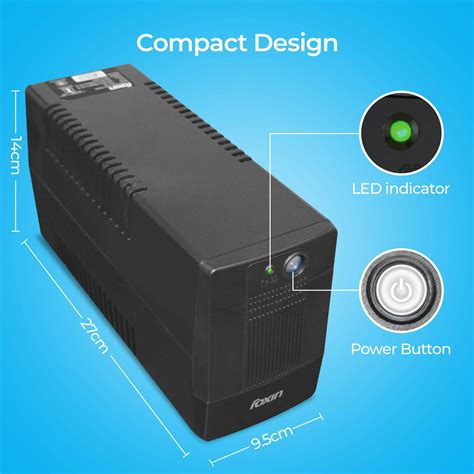 Foxin FPS-755/600VA Uninterrupted Power Supply (UPS), with LED Indicat ...