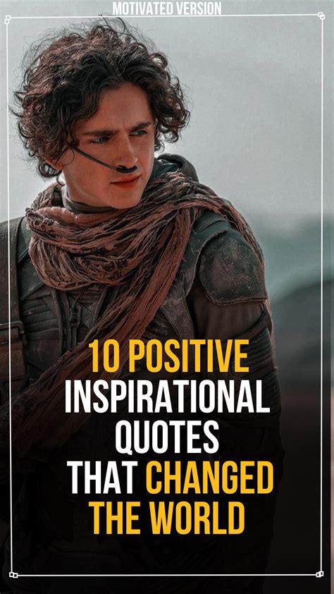 10 Positive Inspirational Quotes That Changed the World | Quotes ...