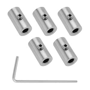 LT Easiyl 5Pcs 1mm-1.5mm Wire Rope Cable Clamp 304 Stainless Steel Wire ...
