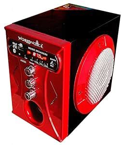 KAXSON New BTO RED Nano DJ LED 4" Speaker/Echo MIC System BT/FM/MP3/USB ...