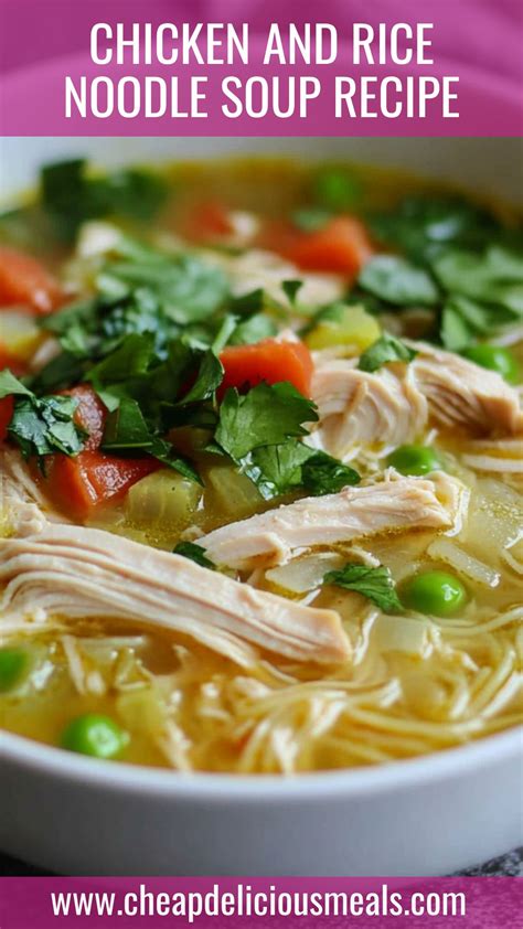 Chicken And Rice Noodle Soup _ Chinese Chicken Noodle Soup – JRYE