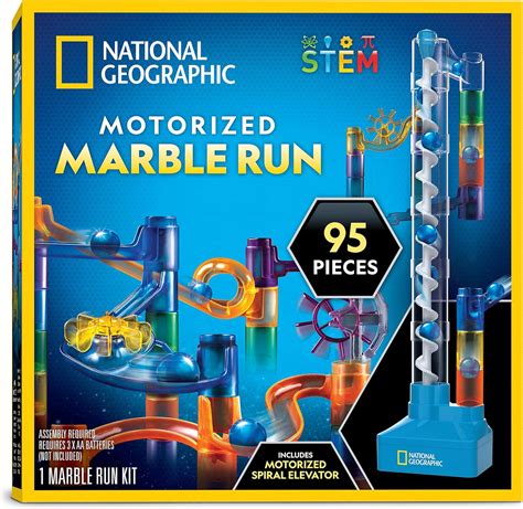 National Geographic Marble Run with Motorized Elevator - 95-Piece ...