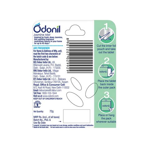 Buy Odonil Air Freshener Blocks Jasmine Mist | Official e-Store DaburShop