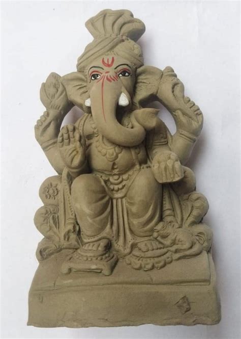 Buy KSI | Eco Friendly | Ganesha / Ganpati for Visarjan | Kacchi Mitti ...