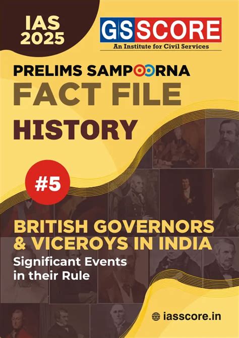 UPSC Prelims Sampoorna Fact File -History- 5 (British Governor ...