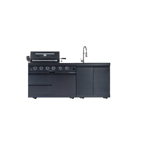 INLE 4-Burner 72000 BTU Deluxe Stainless Steel Gas Outdoor Kitchen Bar Barbecue Island Grill ...