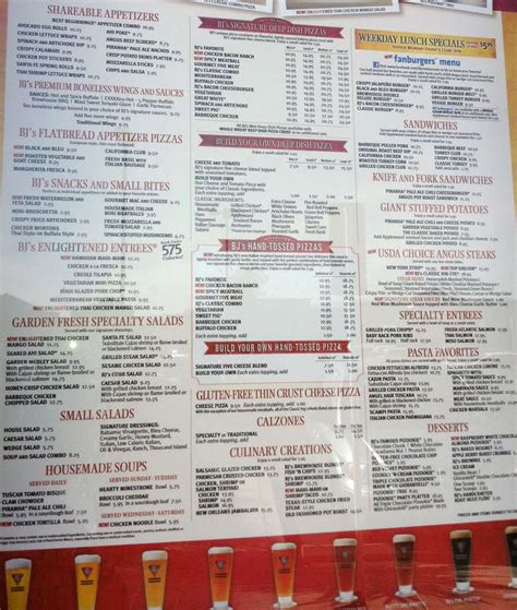 Bjs Printable Menu