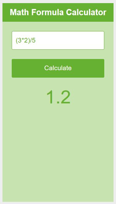 Image result for Simple Calculator Formula Test