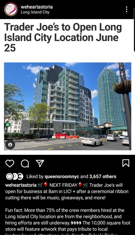 LIC Trader Joe's Opening June 25th : r/astoria