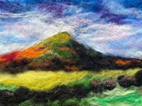 Needlefelting workshop - 2D illustration - Summer Landscape, The Wool ...